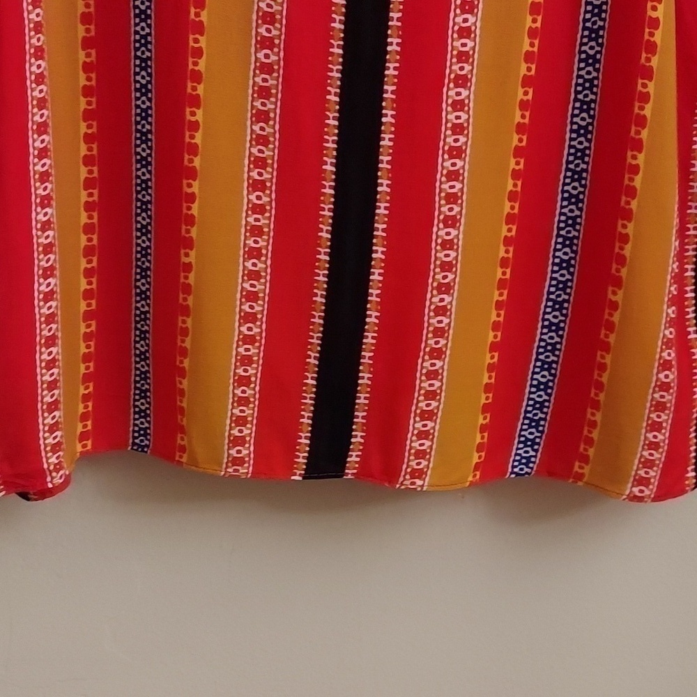 GIANNI BINI Jordan Tie Back Striped Vibrant Color Tank Top New L Resortwear - Picture 6 of 13